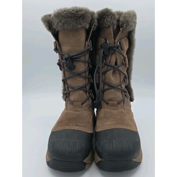 Baffin Chloe Women's Brown Calf Height Boot US Sz 7 Faux Fur Winter Boot - Picture 3 of 9